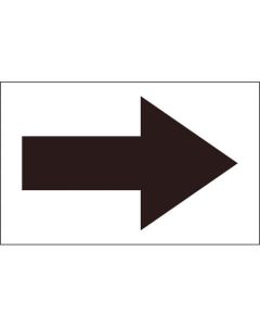 JIS Piping Direction Instruction Sticker Cutting Letters Type