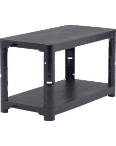 ชั้นวางของพลาสติก 372mm 2 ชั้น 900 x 450 x 515 Black