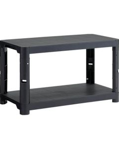 ชั้นวางของพลาสติก 372mm 2 ชั้น 900 x 450 x 515 Black