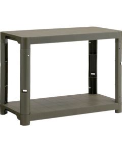 ชั้นวางของพลาสติก 515mm 2 ชั้น 900 x 450 x 658 Olive Drab