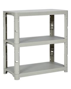 ชั้นวางของพลาสติก 372mm 3 ชั้น 900 x 450 x 943 Neo Gray