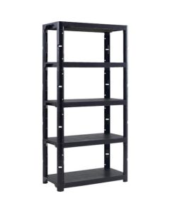 ชั้นวางของพลาสติก 372mm 5 ชั้น 900 x 450 x 1800 Black