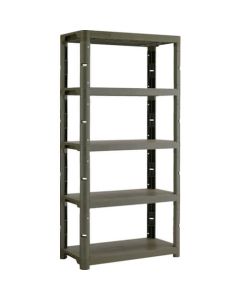 ชั้นวางของพลาสติก 372mm 5 ชั้น 900 x 450 x 1800 Olive Drab
