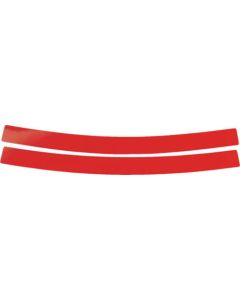 สติ๊กเกอร์สะท้อนแสงติดหมวกกันน็อค สีแดง แพ็ค 10 ชิ้น