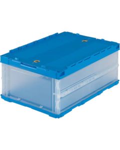 กล่องพลาสติกพับได้ มีฝา 30L Translucent