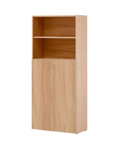 Wooden upper open / lower double open library