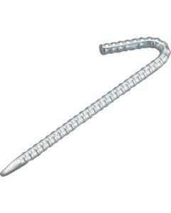 Heteromorphic rope stopper J-shape