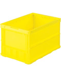 กล่องพลาสติกพับได้ ไม่มีฝา 50L Yellow