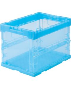 กล่องพลาสติกพับได้ SKELCON 20L ไม่มีฝ้า Transparent Blue