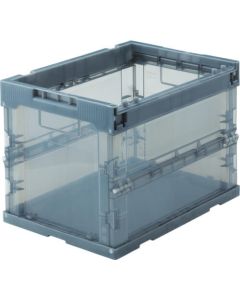 กล่องพลาสติกพับได้ SKELCON 20L ไม่มีฝ้า Transparent Black