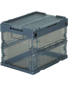 กล่องพลาสติกพับได้ SKELCON 20L Transparent Black