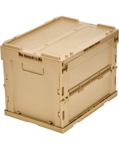 α Foldable Container มีฝา 20L Light Sand