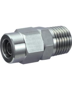 คอนเนคเตอร์ตัวผู้ SUS เส้นผ่านศูนย์กลางท่อ 6X4 สกรู R3/8