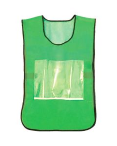 เสื้อกั๊กเซฟตี้พร้อมช่องใส่ของ สีเขียว