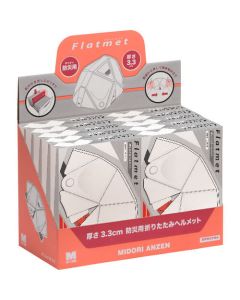หมวกกันน๊อคพับได้ แฟลตเมต TSC-10 สีขาว 10 ชิ้น เซ็ต