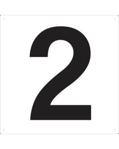 หมายเลขบอร์ดแสดงผล 420 x 420 หมายเลข "2"