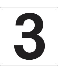 หมายเลขบอร์ดแสดงผล 420 x 420 หมายเลข "3"
