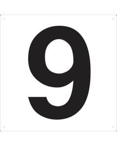 หมายเลขบอร์ดแสดงผล 420 x 420 หมายเลข "9"
