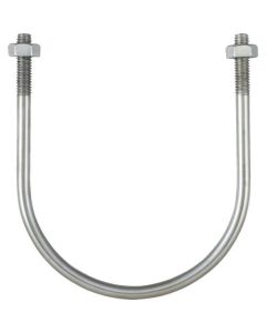 U-bolt สำหรับ SGP SUS304 เส้นผ่านศูนย์กลางที่กำหนด 32A เส้นผ่านศูนย์กลางเกลียว W3/8