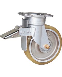 Plate Type Heavy Load Caster Ribo Caster  (aluminum wheel urethane tire)