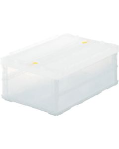 กล่องพลาสติกพับได้ มีฝา SKELCON 30L Transparent