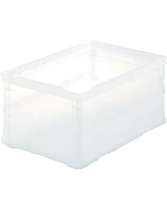 กล่องพลาสติกพับได้ ไม่มีฝา SKELCON 40L Transparent