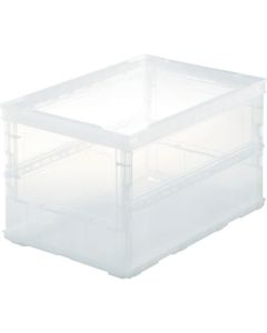 กล่องพลาสติกพับได้ SKELCON ไม่มีฝา 50L Transparent