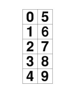 Numbers Sticker (white)