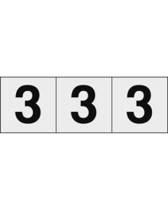 Number Sticker (transparent)