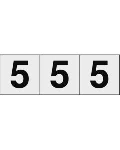 Number Sticker (transparent)