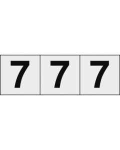 Number Sticker (transparent)