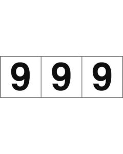 Numbers Sticker (white)