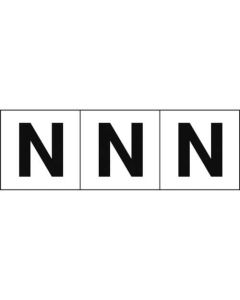 Alphabet Sticker (english characters/white)