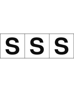 Alphabet Sticker (english characters/white)