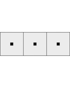 สติ๊กเกอร์ตัวอักษร 30 x 30 จุด พื้นหลังใส/ตัวอักษรดำ 3 แผ่น
