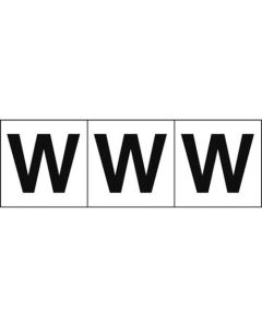 Alphabet Sticker (english characters/white)