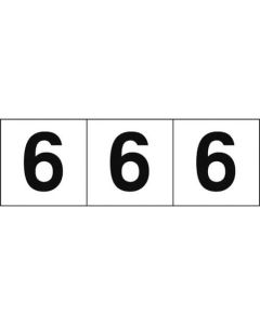 Numbers Sticker (white)