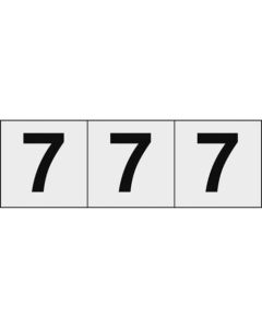 Number Sticker (transparent)