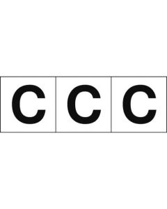Alphabet Sticker (english characters/white)