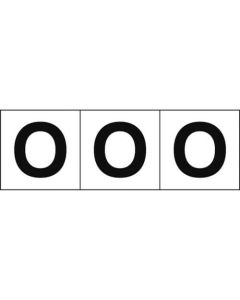 Alphabet Sticker (english characters/white)