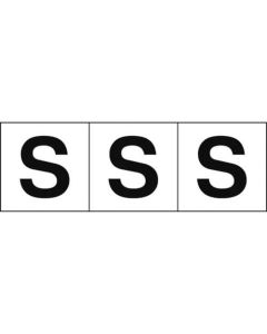 Alphabet Sticker (english characters/white)