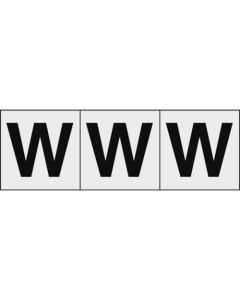 Alphabet Sticker (english characters/transparent)
