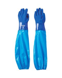 PVC Oil-Resistant Gloves with Arm Cover
