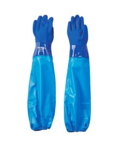 PVC Oil-Resistant Gloves with Arm Cover