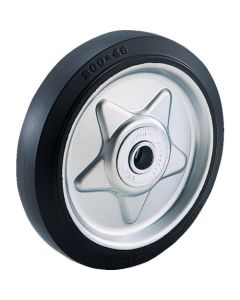 Plate Type Caster (pressed rubber wheel)