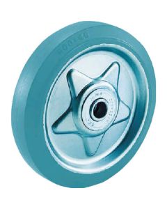 Plate Type Gray Rubber Caster (tire mark less type)  Replacement Wheel