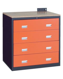 Medium Duty Cabinet (with top board, single rail)