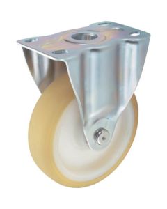 Plate Type Noise Reduction Caster (nylon wheel urethane tire)