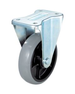 Plate Type Caster (nylon wheel urethane tire) Fixed