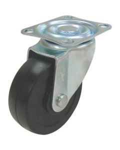 Plate Type Caster TYS Series (press made rubber wheel)  Flexible